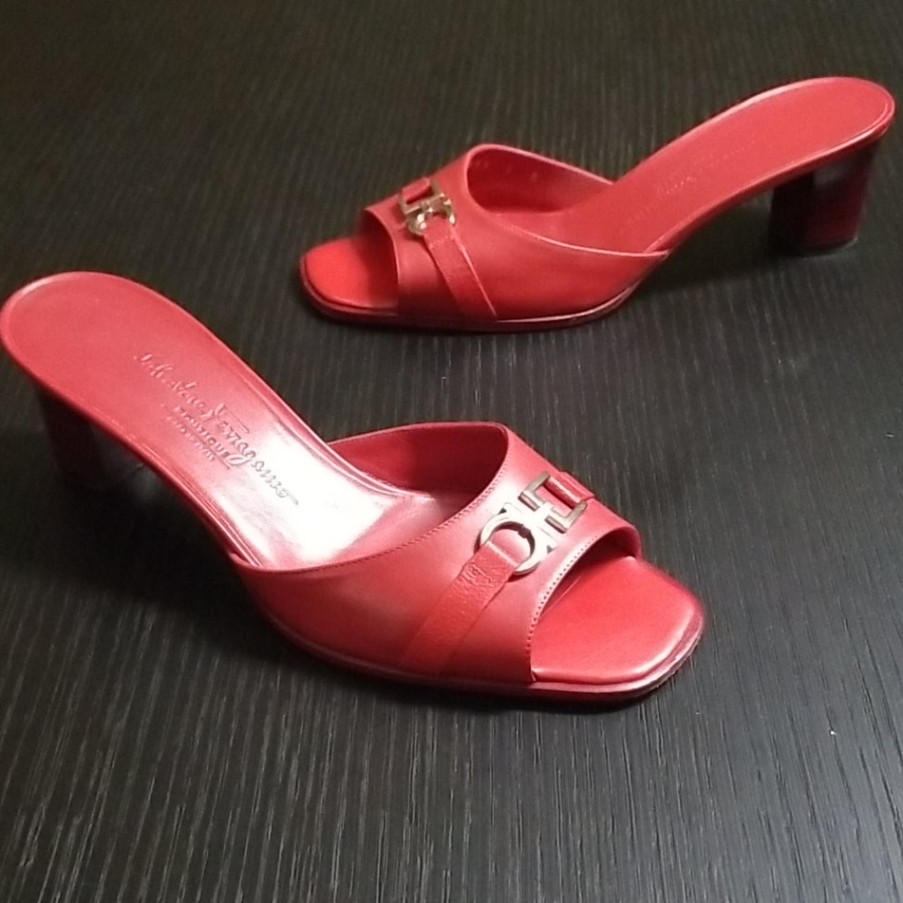 Salvatore Ferragamo Open-Toe Mule